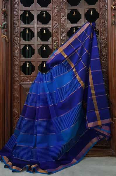 Handloom blue silk cotton  venkatagiri