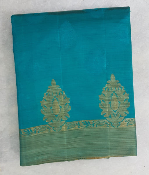Art silk tussar with zari motif