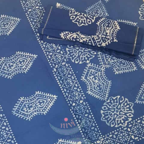 Handloom double batik cotton bedsheet. Dimensions 105×90 inches