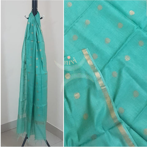 Handloom linen silk dupatta