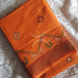 Kota cotton kasuti embroidered saree.