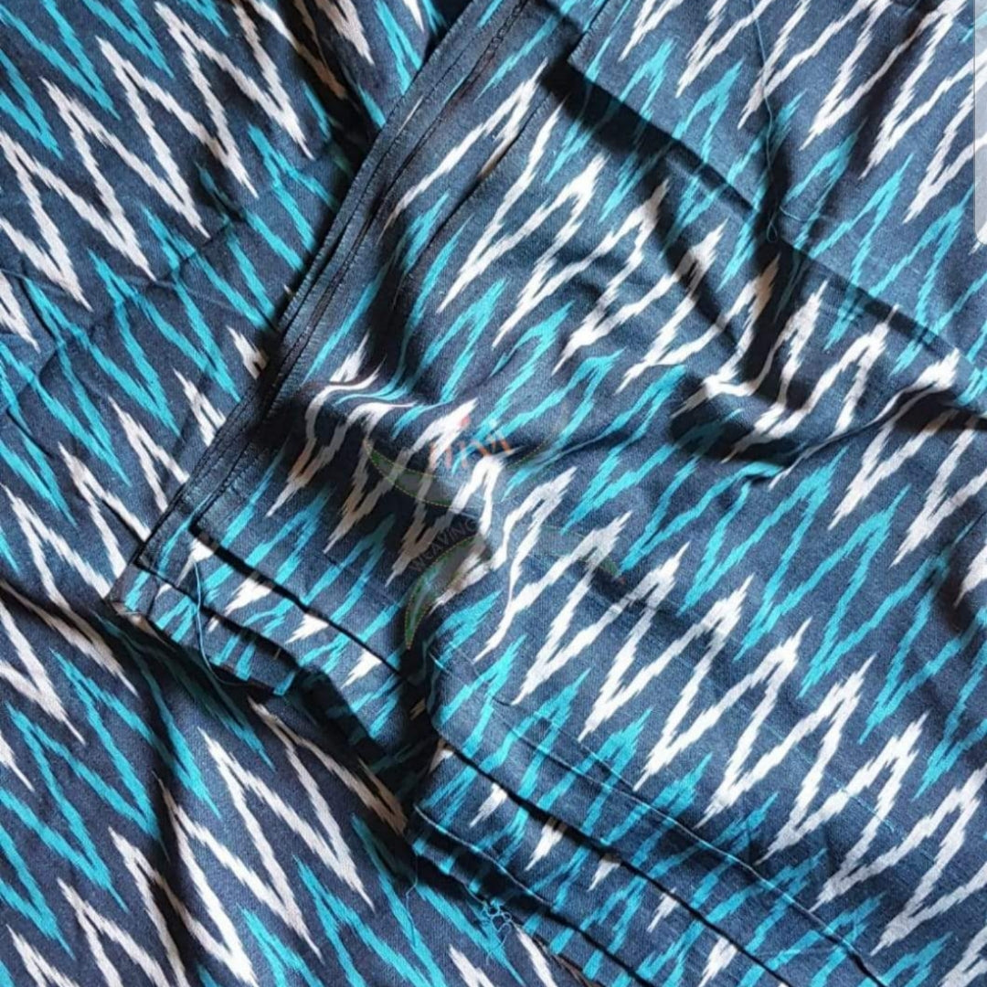 Handloom pochampalli ikat cotton fabric of 44 inch width