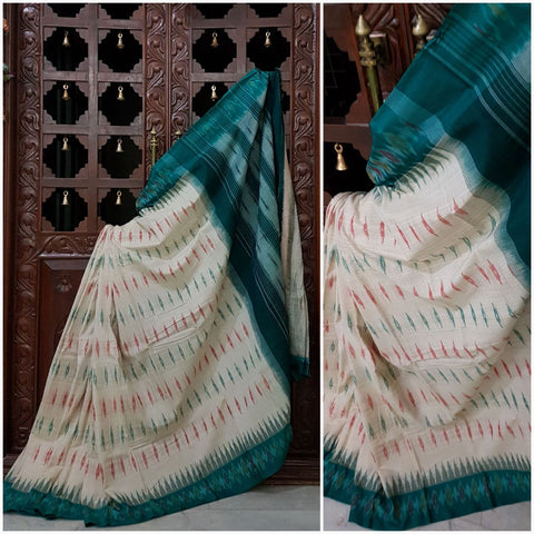 Pochampalli-ikat Handloom Merserised fine Cotton
