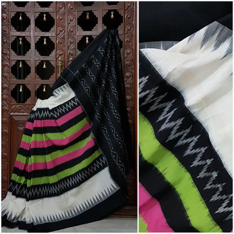 Pochampalli-Double ikat Handloom high count Cotton