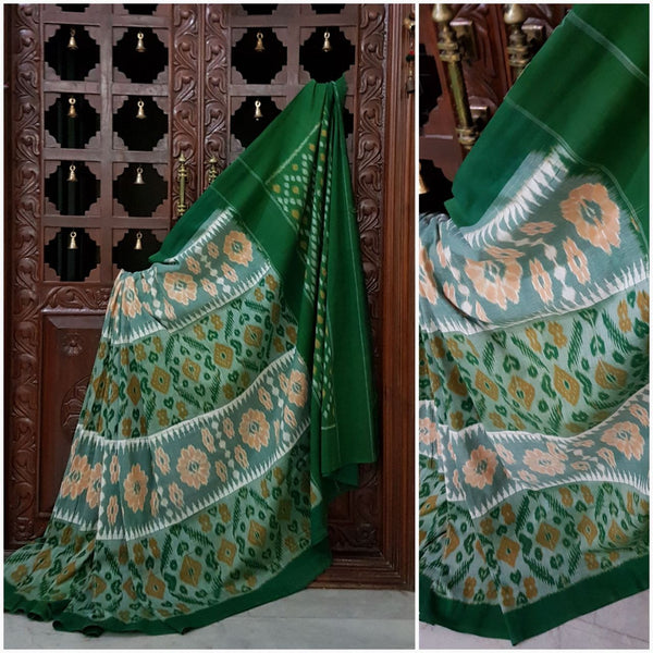 Pochampalli-Double ikat Handloom merserized Cotton