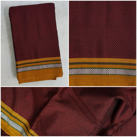 Khun/khana running material in Maroon mustard combination