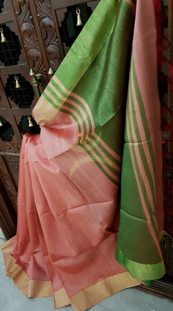 Organza Embroidery Saree In Onion Pink Colour - SR1543753