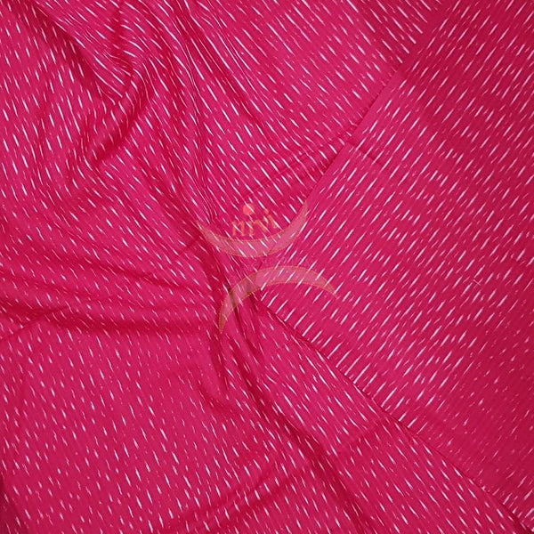 Handloom red pochampalli ikat cotton fabric
