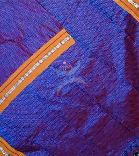Two tone purple with orangish mustard khun dupatta