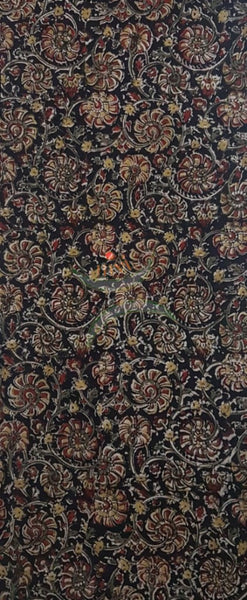 Handloom kalamkari dupatta top and handloom ikat top material  