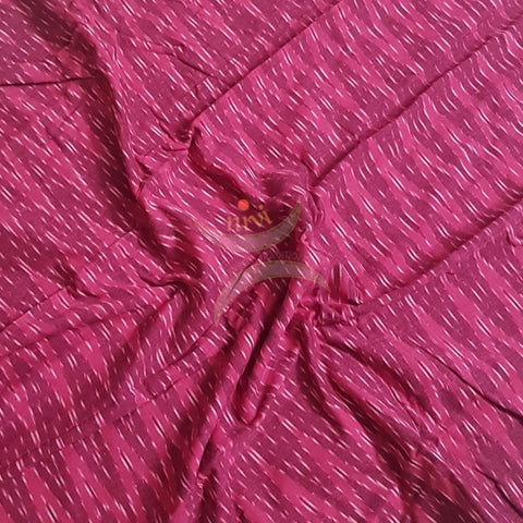 Pink  color handloom cotton Pochampalli ikat fabric