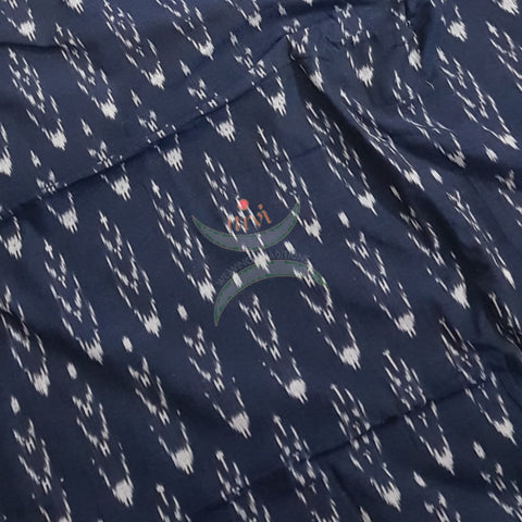 Handloom black pochampalli ikat fabric