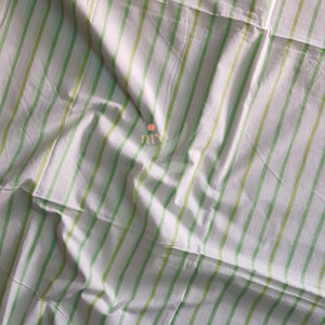 Handloom cotton striped multipurpose sheet. 
