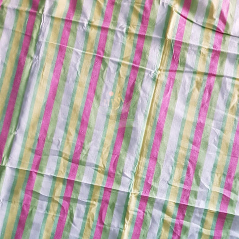 Handloom cotton striped multipurpose sheet. 