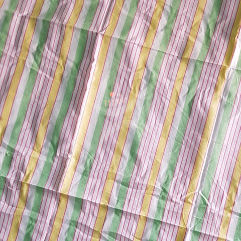 Handloom cotton striped multipurpose sheet. 