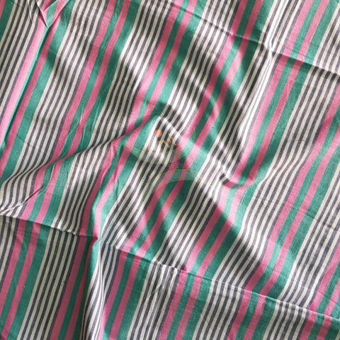Handloom cotton striped multipurpose sheet. 