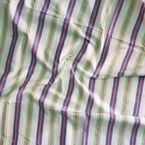 Handloom cotton striped multipurpose sheet. 