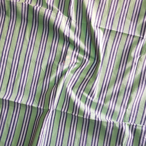 Handloom cotton striped multipurpose sheet. 