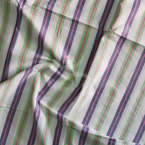 Handloom cotton striped multipurpose sheet. 