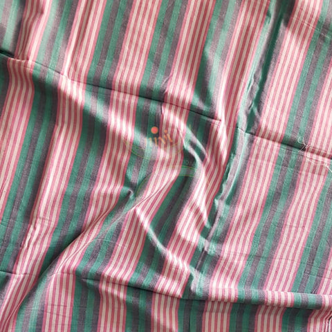 Handloom cotton striped multipurpose sheet. 