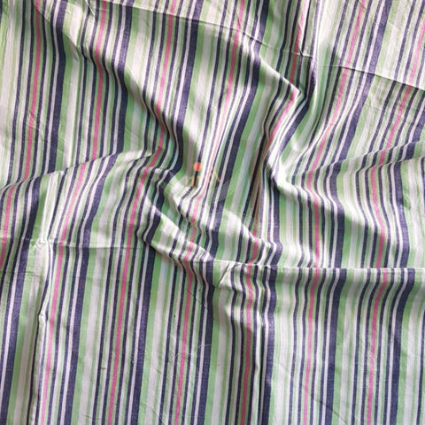 Handloom cotton striped multipurpose sheet. 