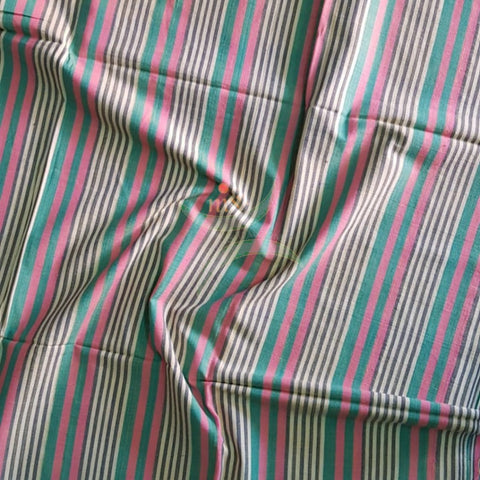 Handloom cotton striped multipurpose sheet. 