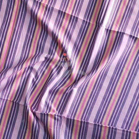 Handloom cotton striped multipurpose sheet. 