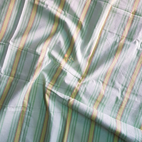 Handloom cotton striped multipurpose sheet. 