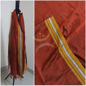 Rust orange khun/khana dupatta