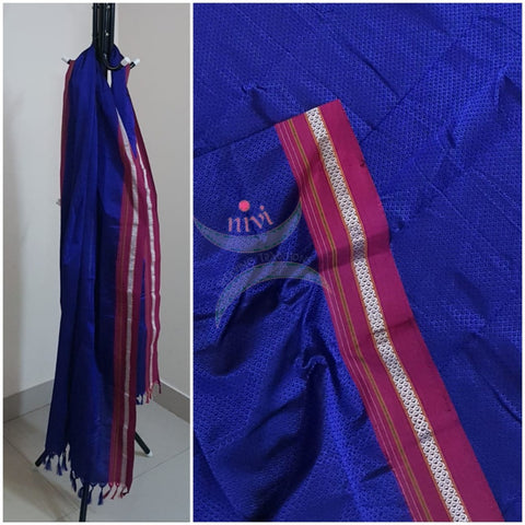Royal blue khun/khana dupatta