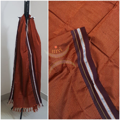 Orangish brown khun/khana dupatta
