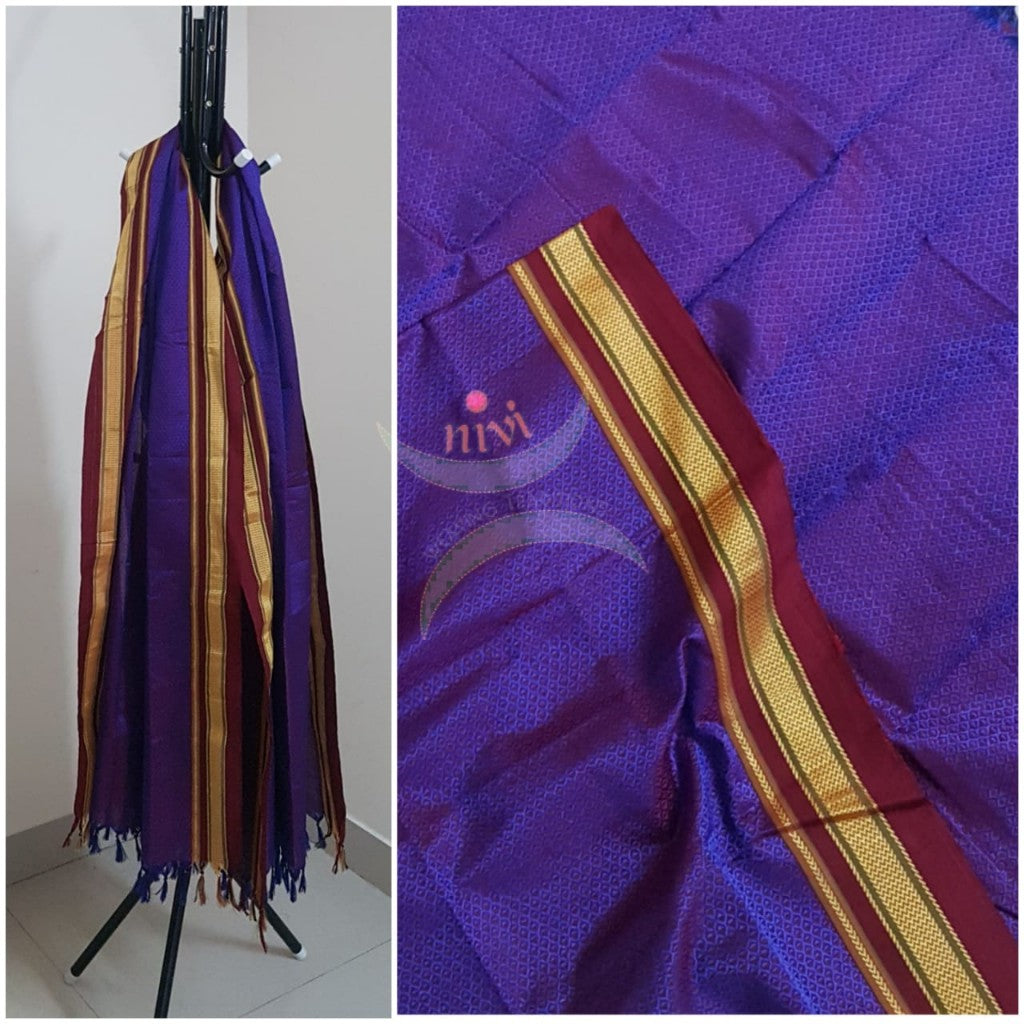 Two tone purple khun/khana dupatta