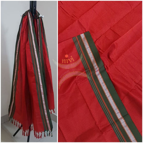 Red khun/khana dupatta