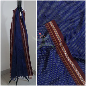 Navy blue khun/khana dupatta