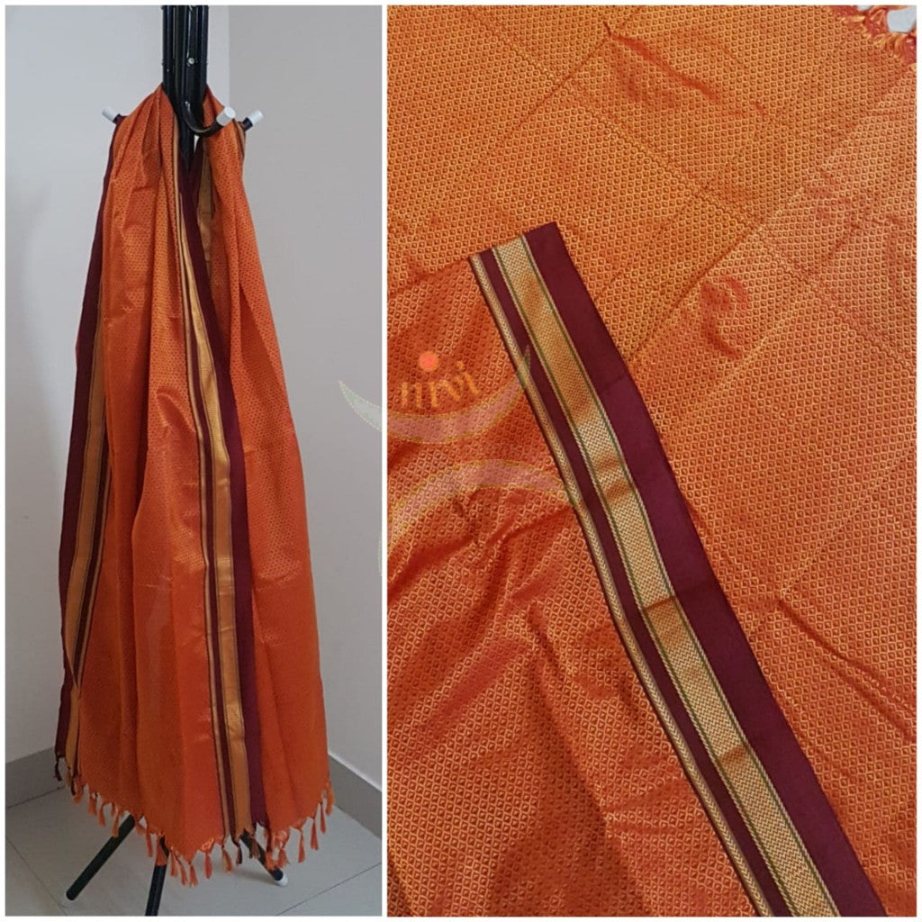 Orange khun/khana dupatta