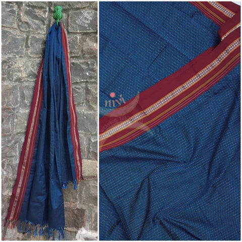 Teal blue khun/ khana dupatta
