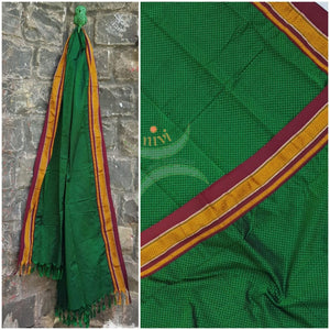 Green khun/ khana dupatta