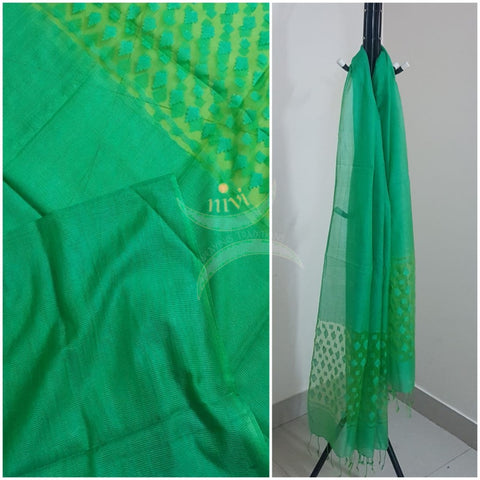 Green kota silk dupatta