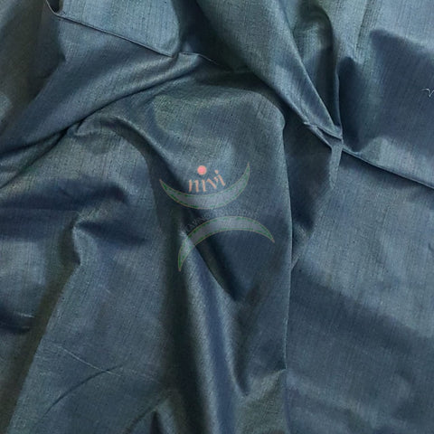 Grey silk blend running material