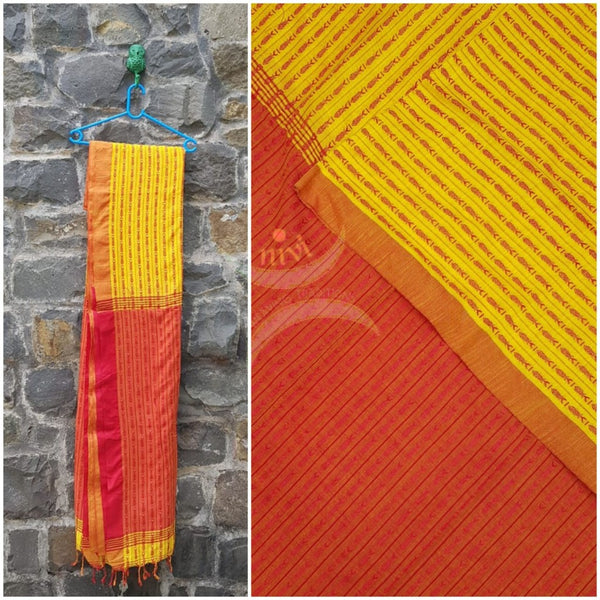 Bengal handloom cotton with fish motif