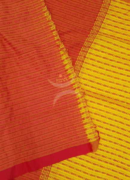 Bengal handloom cotton with fish motif