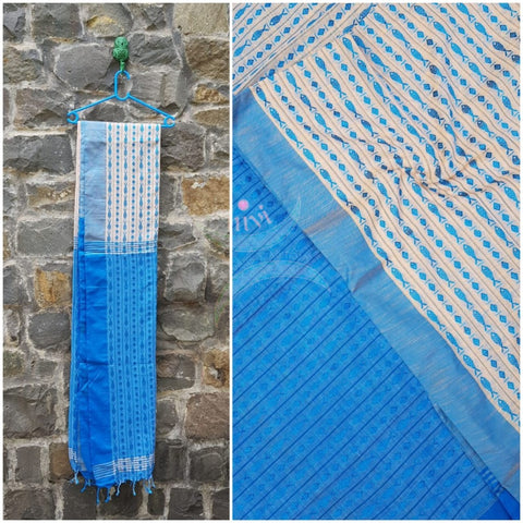 Bengal handloom cotton with fish motif