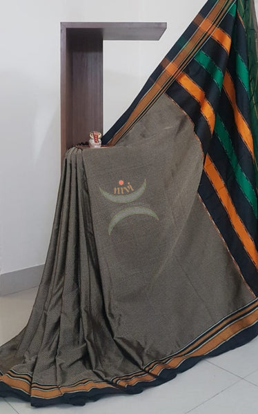 Khun/khana saree with traditional pallu