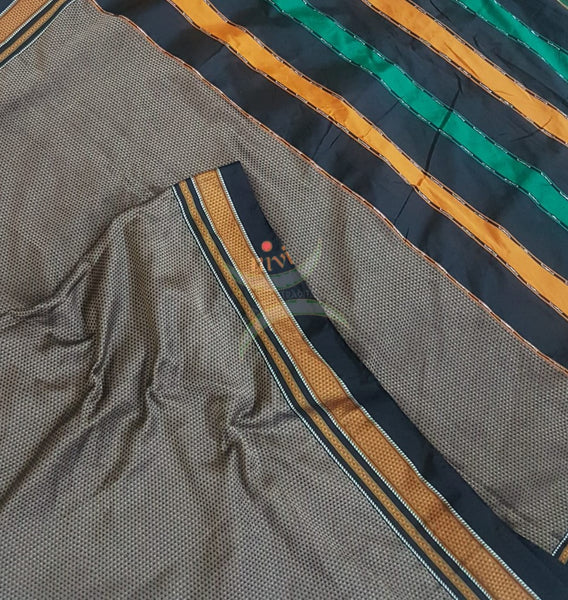 Khun/khana saree with traditional pallu