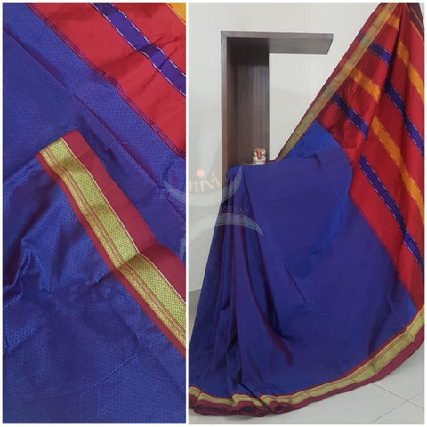 Khun/khana saree with traditional pallu