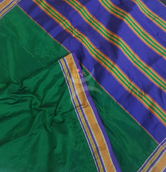 Khun/khana saree with traditional pallu