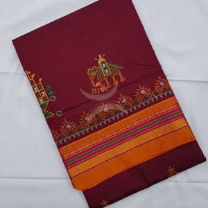 Ilkal blend kasuti embroidered Saree