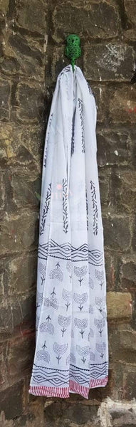 Handblock bagru printed cotton suit with pure cotton duppata