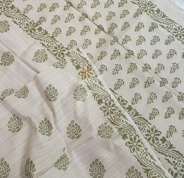 Silk blend warli printed dupatta