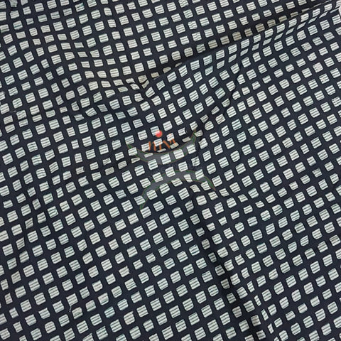 hand block printed cotton fabric